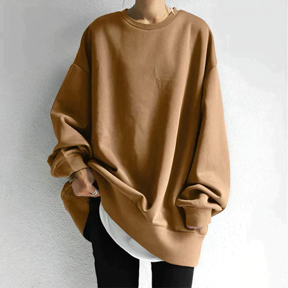 Emma – Comfortable black cotton sweatshirt