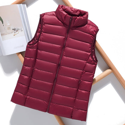 Clara – Lightweight colorful sleeveless down jacket for mid-season