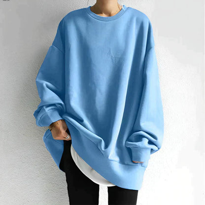 Emma – Comfortable black cotton sweatshirt