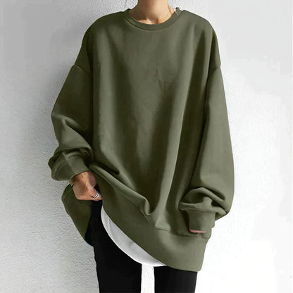 Emma – Comfortable black cotton sweatshirt