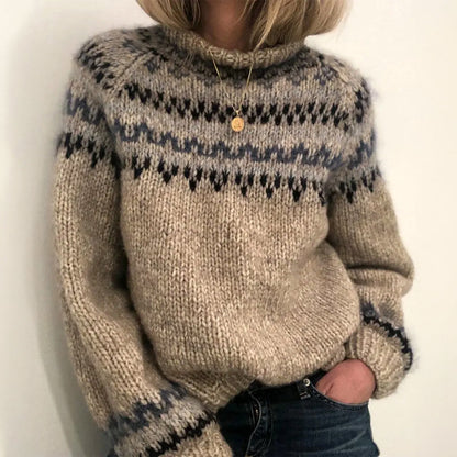 Léa – Warm and comfortable sweater with timeless Nordic pattern