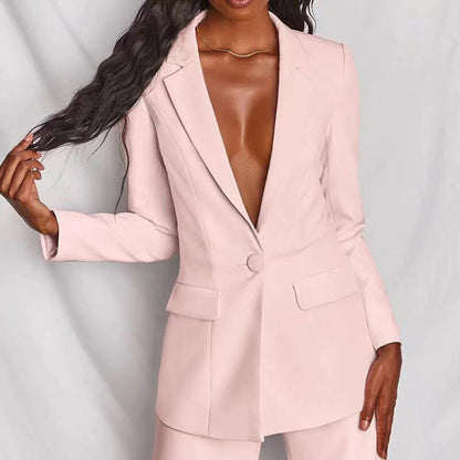 Women's Suit Set – Fitted Blazer 1 Button