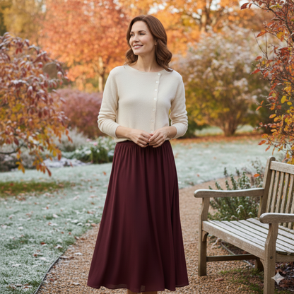 Emma – Soft and elegant buttoned knit cardigan
