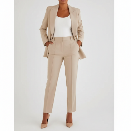 Emma – Elegant women's pantsuit with refined blazer