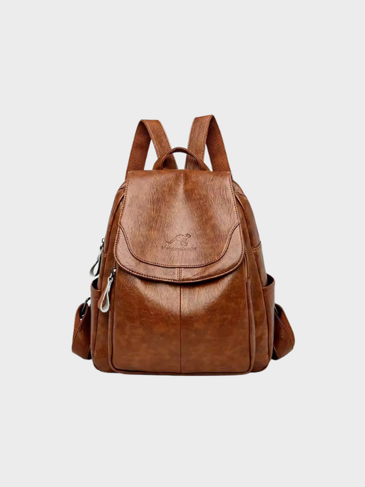 Clara Elegant Backpack in Faux Leather with RFID Protection