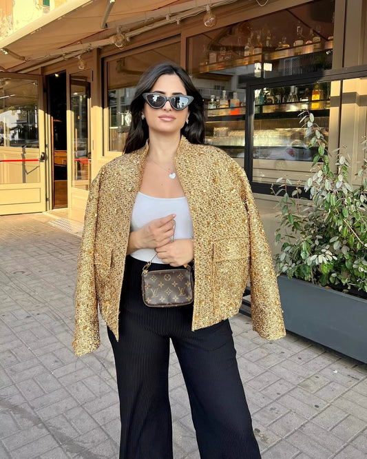 Veste Brillante à Sequins