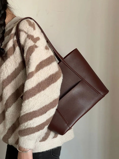 Sophie Elegant Soft Leather Tote Bag