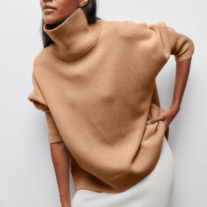 Sophie – Soft and Elegant Turtleneck Sweater in Blended Wool