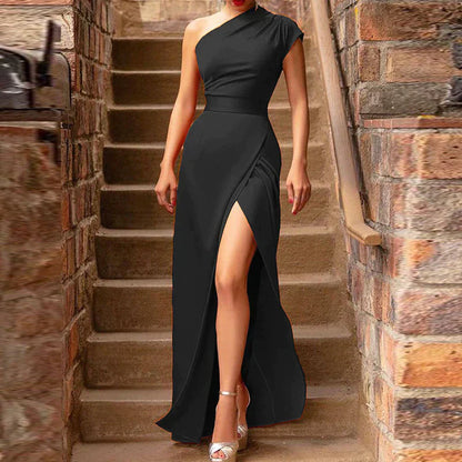 Robe de Soirée Femme - Cintrée Asymétrique