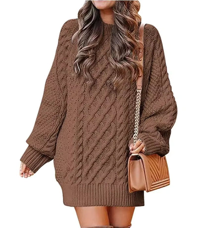 Pull Femme Mi-Long Automne Hiver