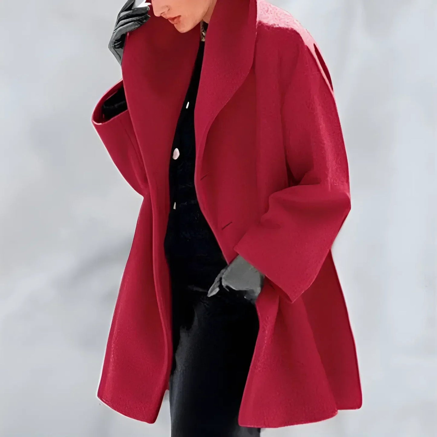 Sophie – Élégant manteau d’hiver à capuche pour femme