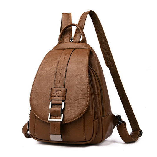Elegant and Soft Leather Backpack