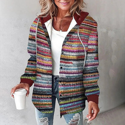 Léa – Veste chemise douce à carreaux