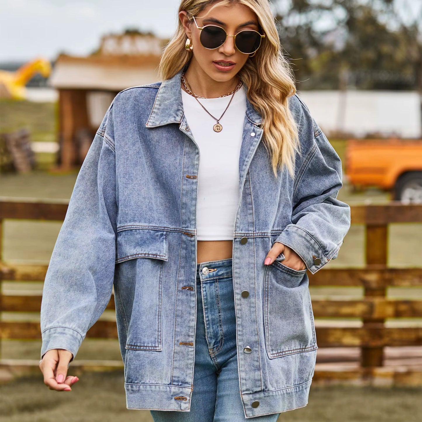 Veste Femme en Jean Vintage