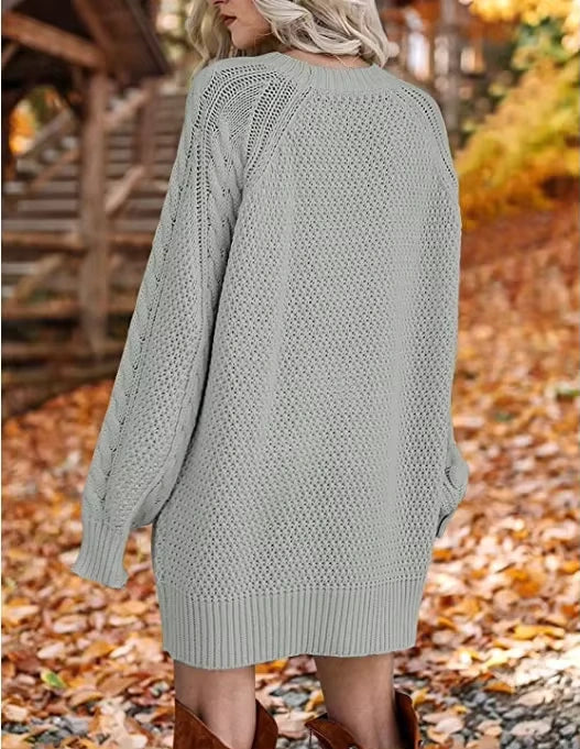 Pull Femme Mi-Long Automne Hiver