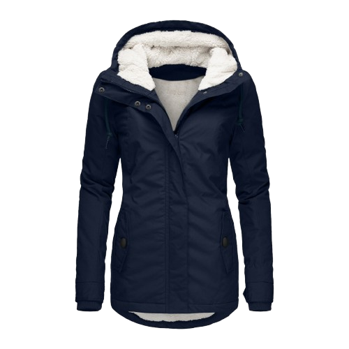 Emma – Elegant winter parka lined with sherpa