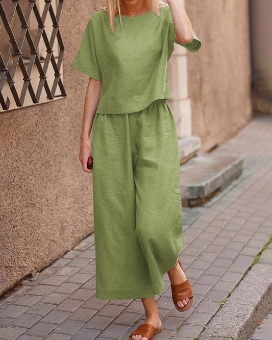 Léa – Elegant and Lightweight Breathable Linen Set