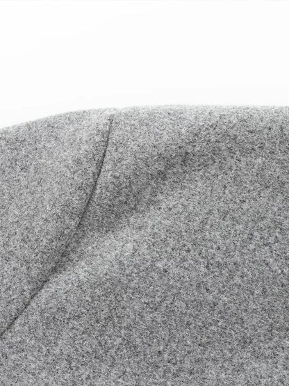 Léa – Elegant bomber in soft gray fabric