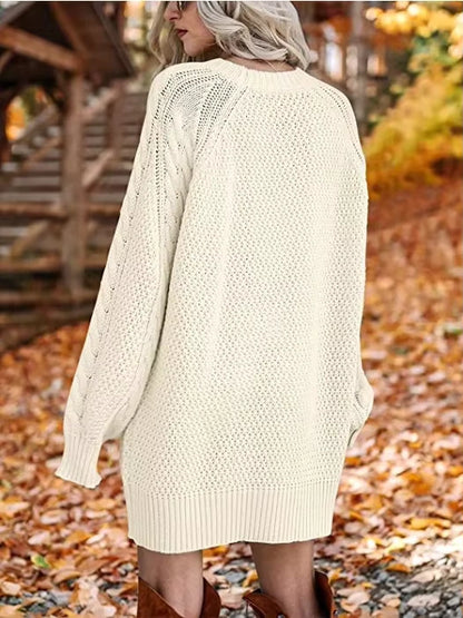 Pull Femme Mi-Long Automne Hiver