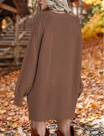 Pull Femme Mi-Long Automne Hiver