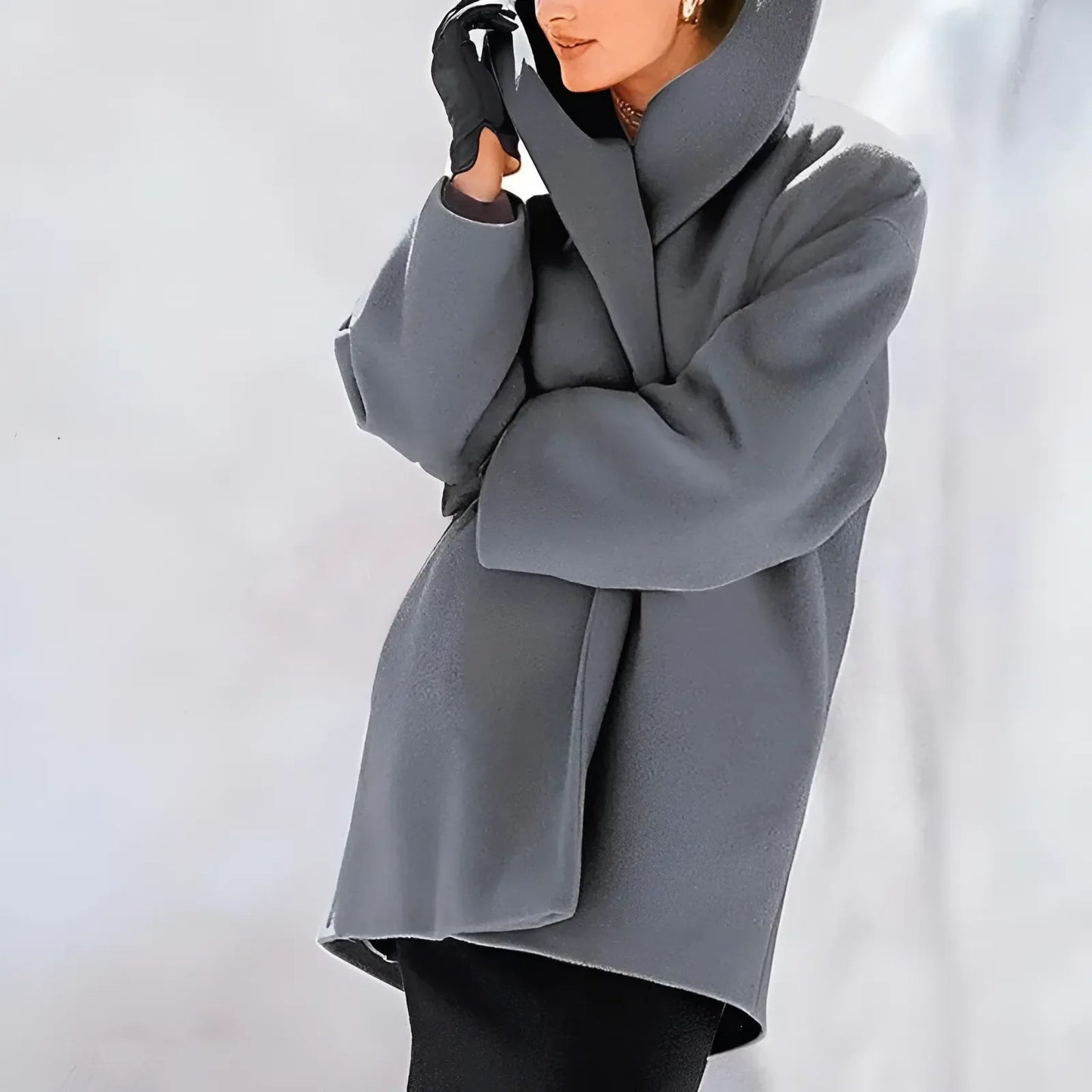 Sophie – Élégant manteau d’hiver à capuche pour femme