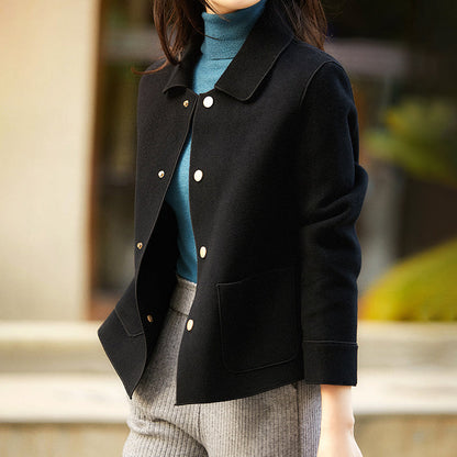 Sophie Élégant et Doux Manteau Court