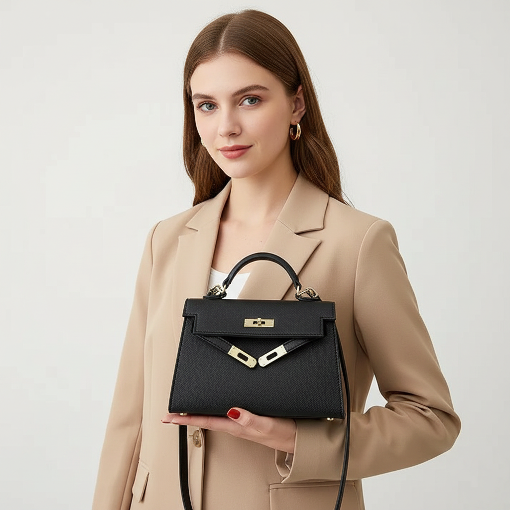 Sophie Élégante Mini Sac à Main avec Fermeture Dorée