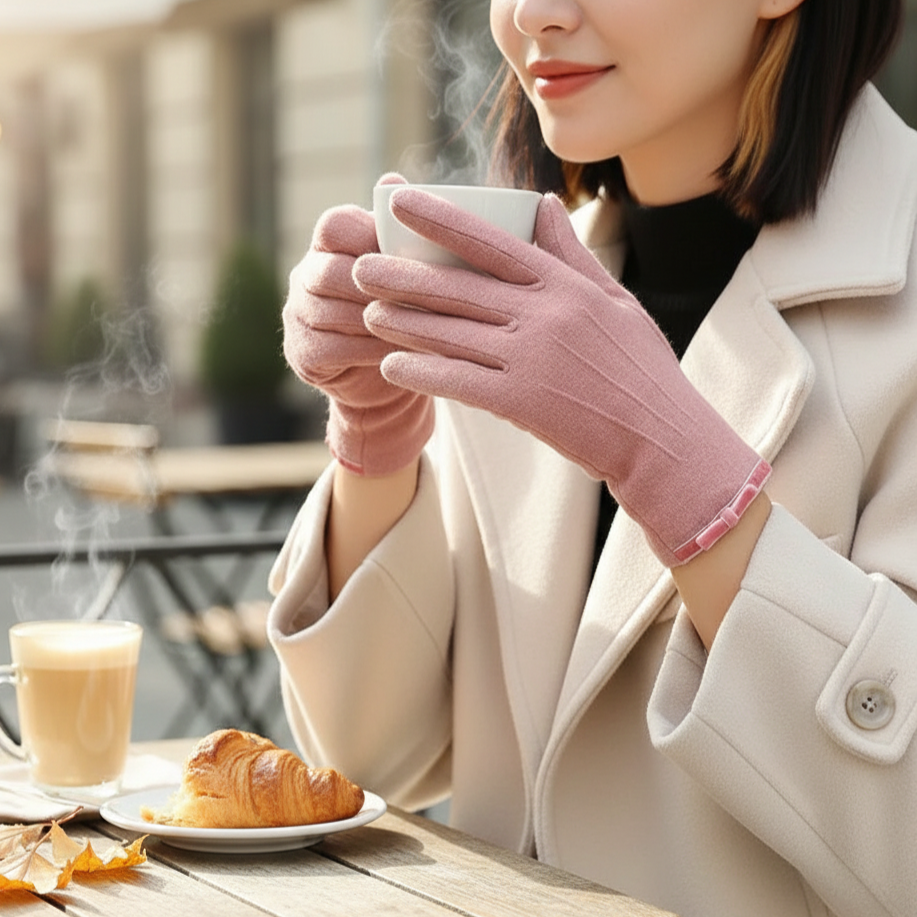 Sophie – Elegant Winter Gloves in Soft Cashmere Touchscreen