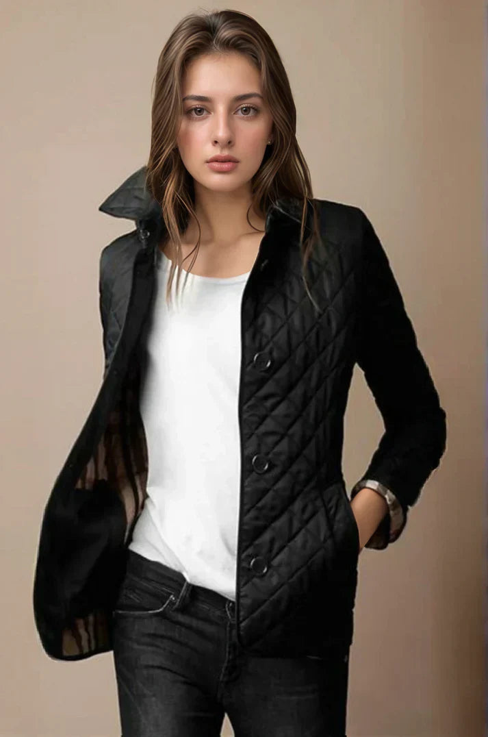 Emma – Élégante Veste Matelassée Classique