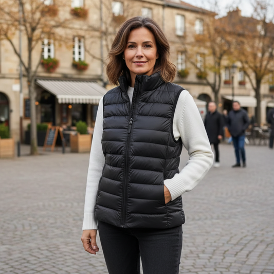 Emma – Lightweight and elegant sleeveless quilted jacket