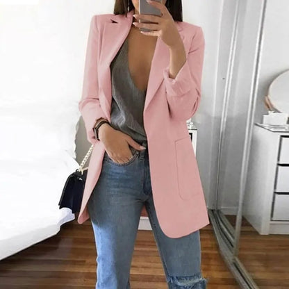 Sophie – Blazer long tailleur élégant pour femme