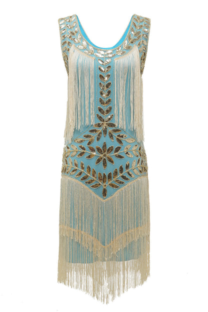 Robe Charleston Femme – Franges Longues – Perles et Sequins