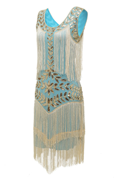 Robe Charleston Femme – Franges Longues – Perles et Sequins