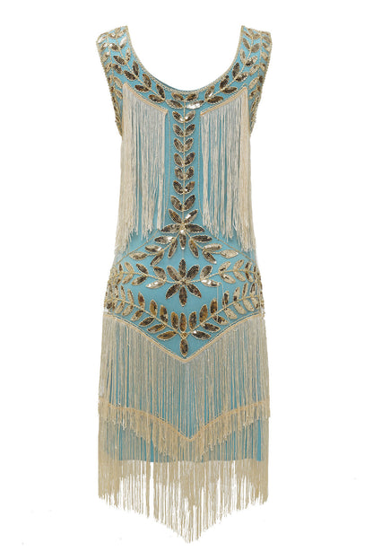 Robe Charleston Femme – Franges Longues – Perles et Sequins