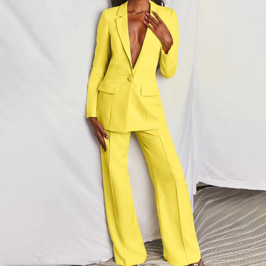 Ensemble Tailleur Femme – Blazer Cintré 1 Bouton