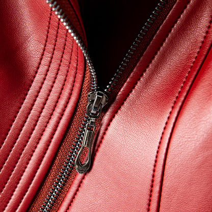 Emma Elegant Vegan Leather Jacket