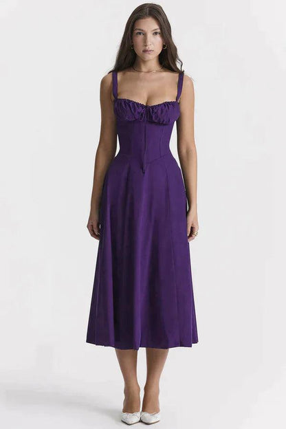 Emma Elegant Bustier Dress with Tied Back