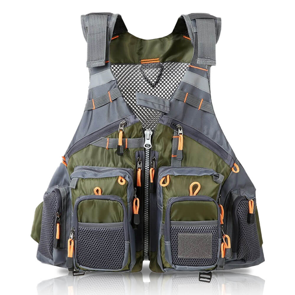 Gilet De Sécurité De Pêche Léger Ajustable Avec Flottabilité