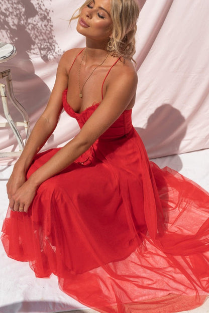 Robe Femme - Taille Cintrée - Jupe Midi Évasée Fluide