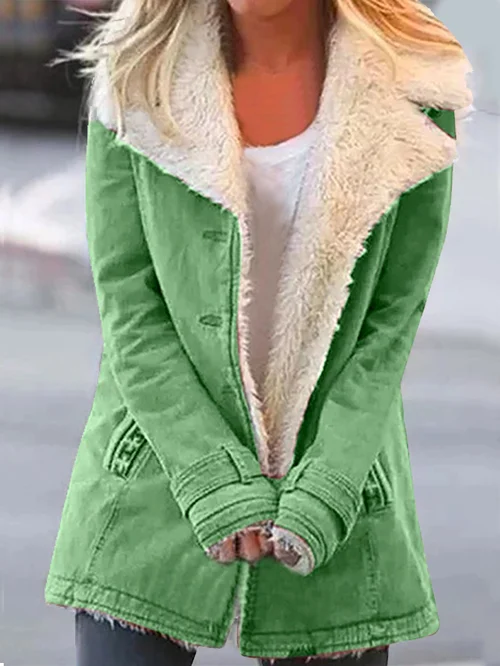 Sophie – Veste Douce et Élégante en Polaire Sherpa