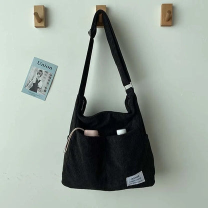 Sophie – Elegant Corduroy Shoulder Bag