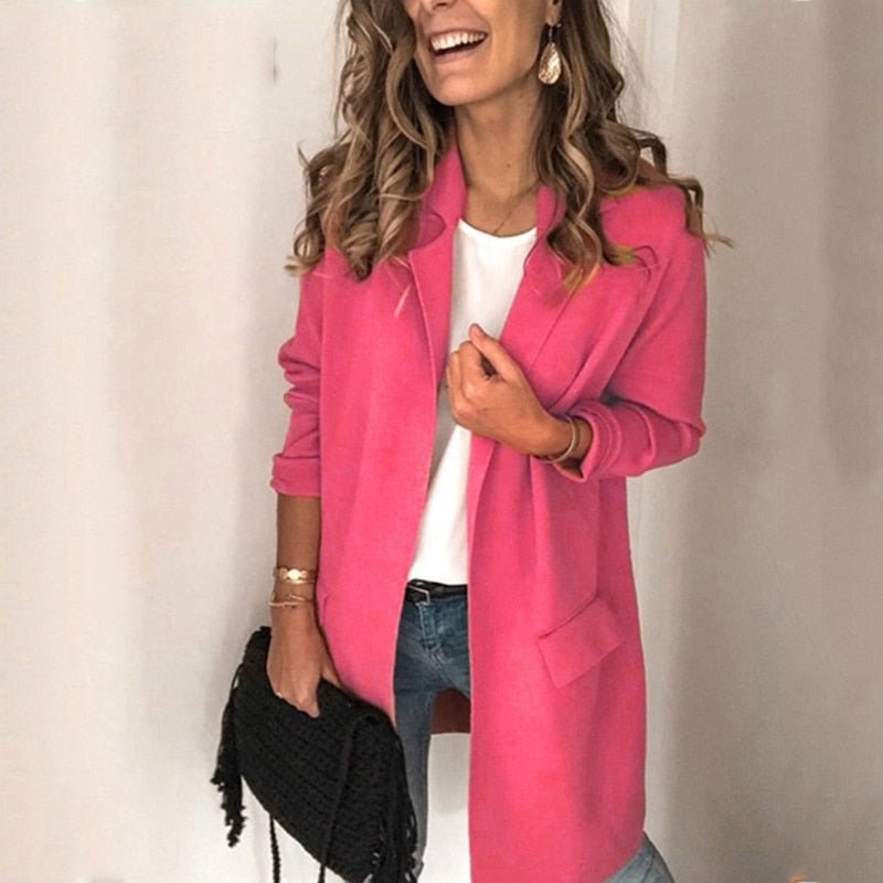 Emma – Elegant long cardigan in lightweight knit