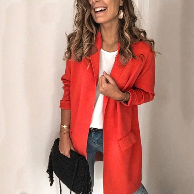 Emma – Elegant long cardigan in lightweight knit