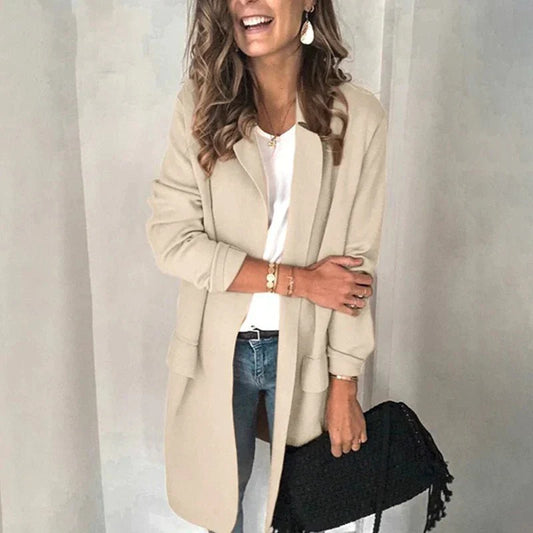 Emma – Elegant long cardigan in lightweight knit