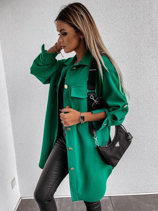 Emma – Veste douce et élégante en laine aspect lin