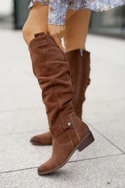 Emma – Elegant high boots in soft leather