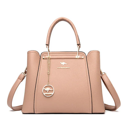 Elegant Leather Shoulder Bag by Élise