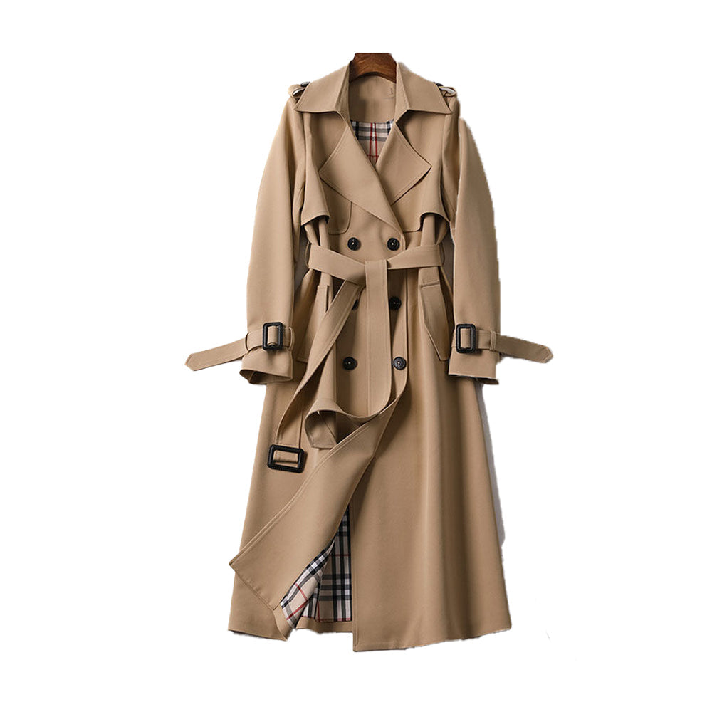 Emma – Trench élégant en polyester structuré