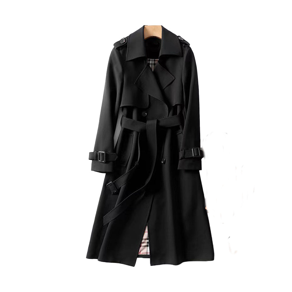 Emma – Trench élégant en polyester structuré