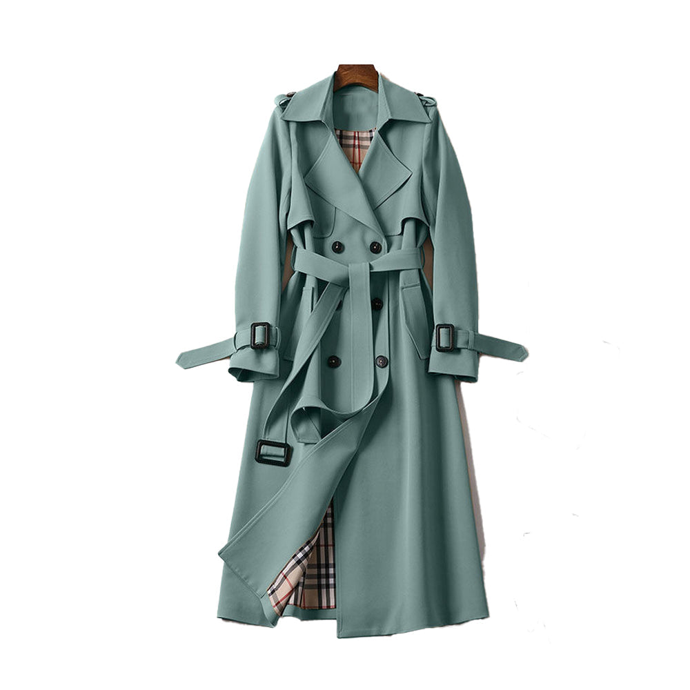 Emma – Trench élégant en polyester structuré